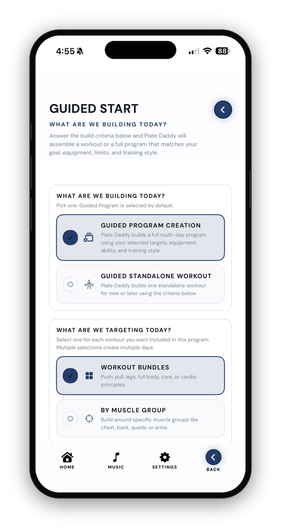 Guided program